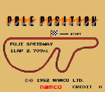 Pole Position screen shot title